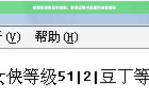 航班延误背后的秘密，延误证明书隐藏的秘密揭秘