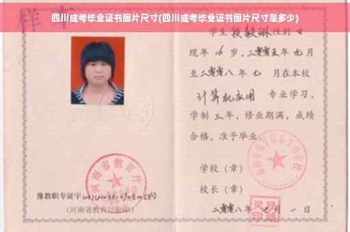 四川成考毕业证书图片尺寸(四川成考毕业证书图片尺寸是多少)