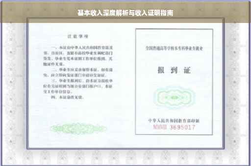 基本收入深度解析与收入证明指南