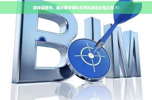 游戏证明书，揭示数字娱乐世界的真实价值之巅 ?✨