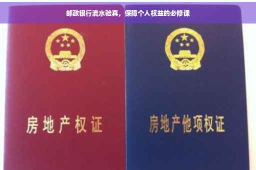 邮政银行流水验真，保障个人权益的必修课