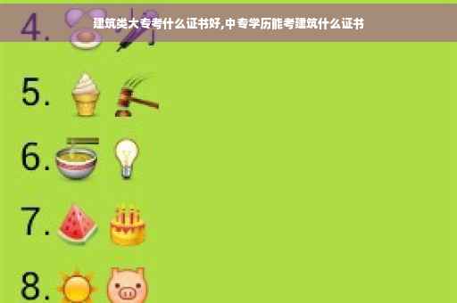 建筑类大专考什么证书好,中专学历能考建筑什么证书