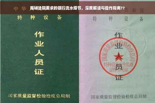 揭秘法院要求的银行流水细节，深度解读与操作指南??
