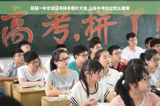 冠县一中毕业证书样本图片大全,山东中考位次怎么查询