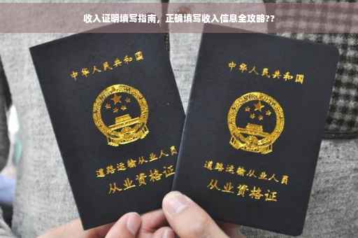 收入证明填写指南，正确填写收入信息全攻略??