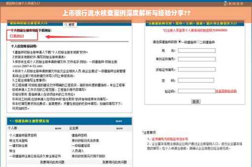 上市银行流水核查案例深度解析与经验分享??