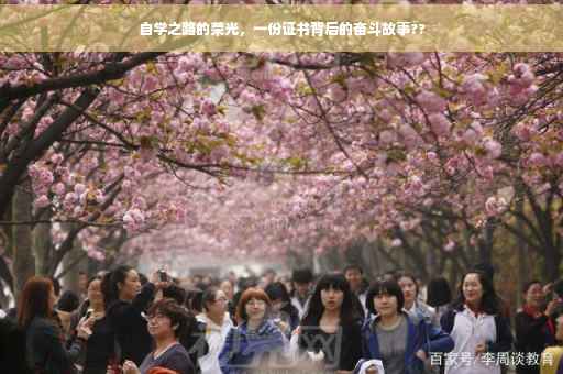 自学之路的荣光，一份证书背后的奋斗故事??