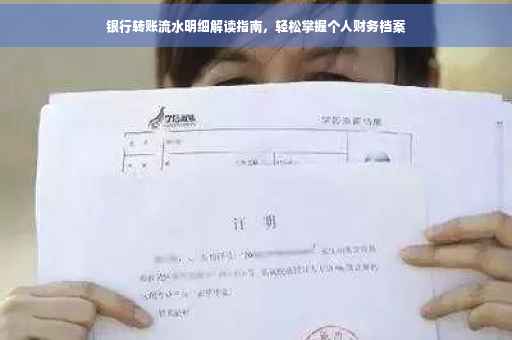 银行转账流水明细解读指南，轻松掌握个人财务档案