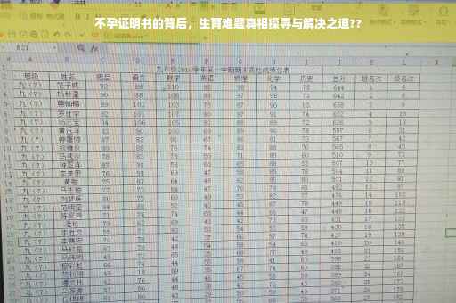 不孕证明书的背后,生育难题真相探寻与解决之道?? 不孕证明书的背后,生育难题真相探寻与解决之道??