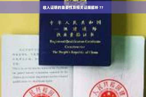 收入证明的重要性及相关证据解析 ??