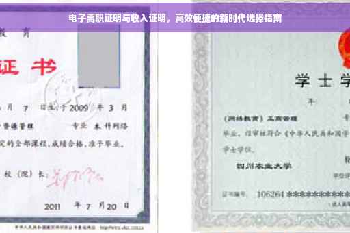 电子离职证明与收入证明，高效便捷的新时代选择指南