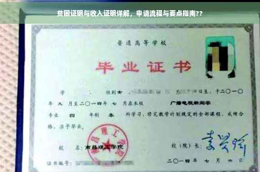 贫困证明与收入证明详解，申请流程与要点指南??