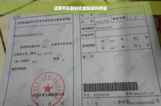 证明书在新时代架起信任桥梁