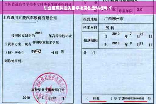 毕业证原件遗失且学校更名应对指南 ?✨