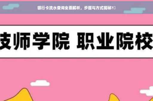 银行卡流水查询全面解析，步骤与方式揭秘?✨
