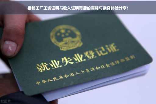 揭秘工厂工资证明与收入证明背后的真相与亲身体验分享！