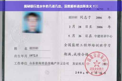 揭秘银行流水中的几进几出，深度解析进出账含义 ?⚡️