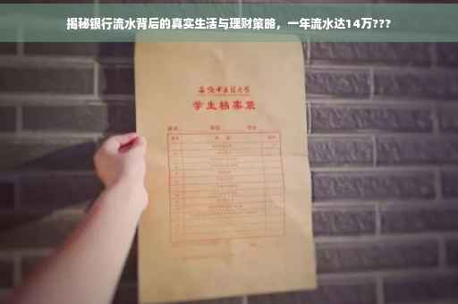 揭秘银行流水背后的真实生活与理财策略，一年流水达14万???