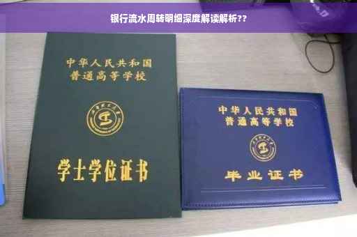 银行流水周转明细深度解读解析??