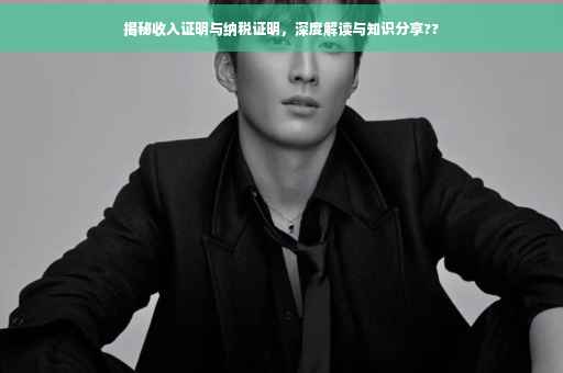揭秘收入证明与纳税证明，深度解读与知识分享??