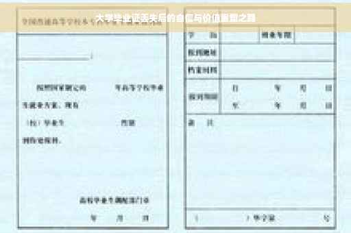 大学毕业证丢失后的自信与价值重塑之路