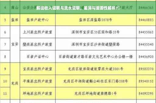 解读收入证明与流水证明，差异与重要性解析?✨