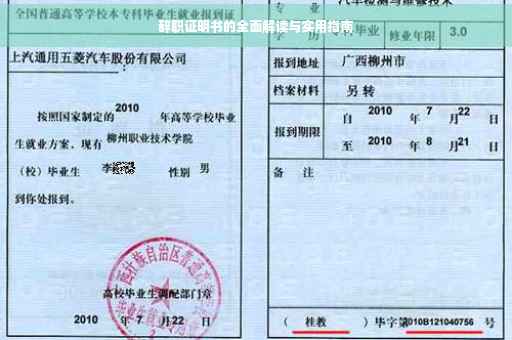 辞职证明书的全面解读与实用指南