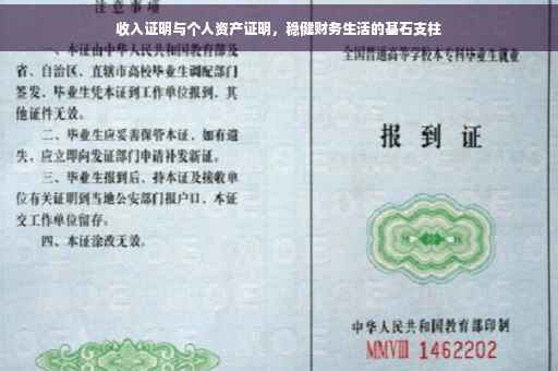 收入证明与个人资产证明，稳健财务生活的基石支柱
