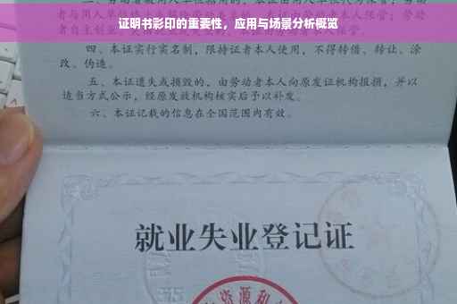 证明书彩印的重要性，应用与场景分析概览