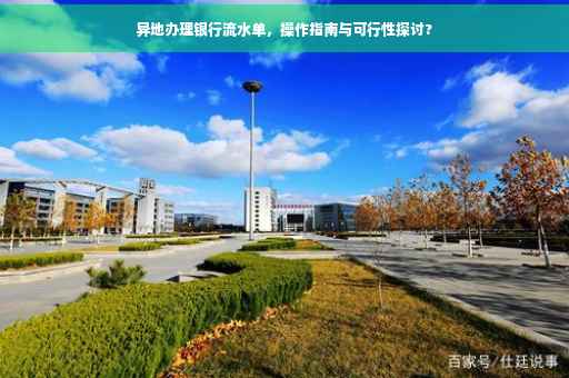 异地办理银行流水单，操作指南与可行性探讨?