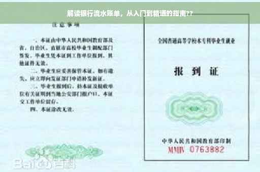 解读银行流水账单，从入门到精通的指南??