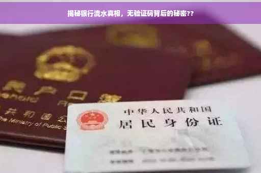 揭秘银行流水真相，无验证码背后的秘密??