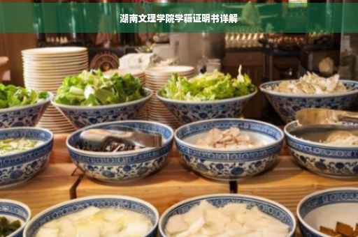 湖南文理学院学籍证明书详解