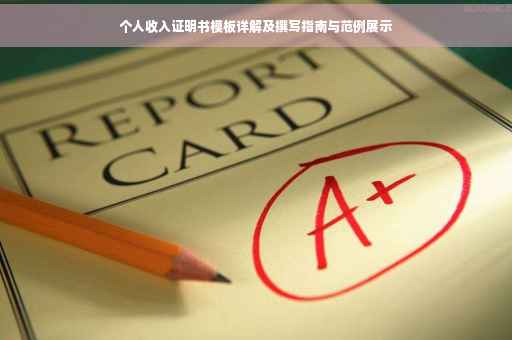个人收入证明书模板详解及撰写指南与范例展示