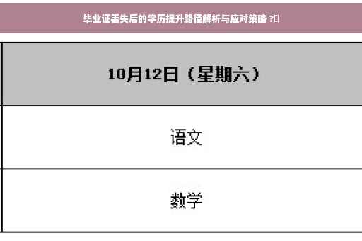 毕业证丢失后的学历提升路径解析与应对策略 ?✨