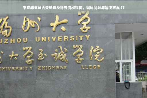 中专毕业证丢失处理及补办流程指南，编码问题与解决方案 ??
