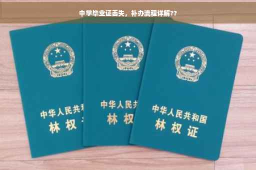 中学毕业证丢失，补办流程详解??