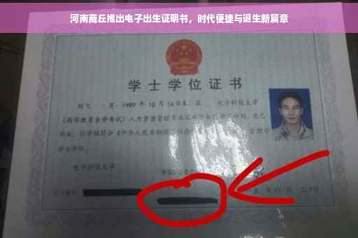 河南商丘推出电子出生证明书，时代便捷与诞生新篇章
