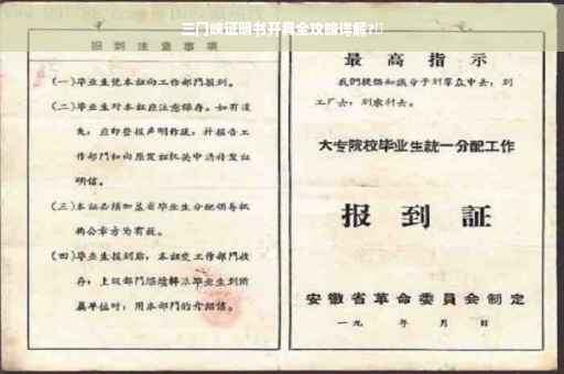 三门峡证明书开具全攻略详解?✨