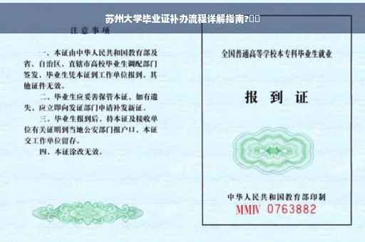 苏州大学毕业证补办流程详解指南?⚡️