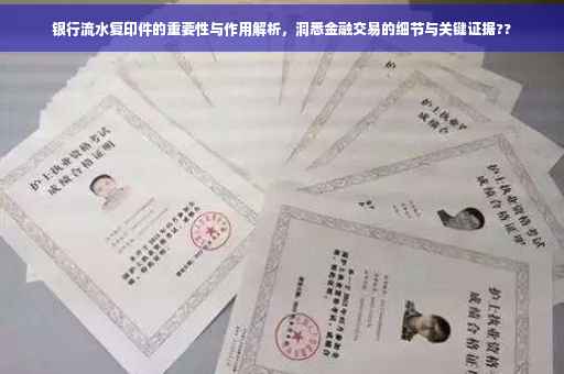 银行流水复印件的重要性与作用解析，洞悉金融交易的细节与关键证据??