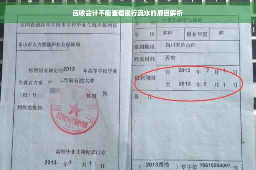 应收会计不能查看银行流水的原因解析
