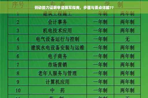劳动能力证明申请撰写指南，步骤与要点详解??