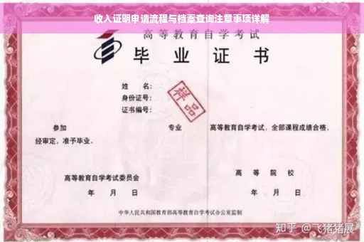 收入证明申请流程与档案查询注意事项详解