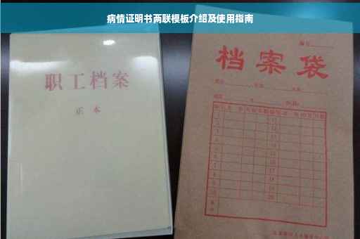 病情证明书两联模板介绍及使用指南