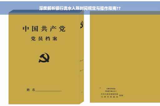 深度解析银行流水入账时间规定与操作指南??