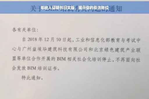年收入证明书日文版，揭示你的经济地位