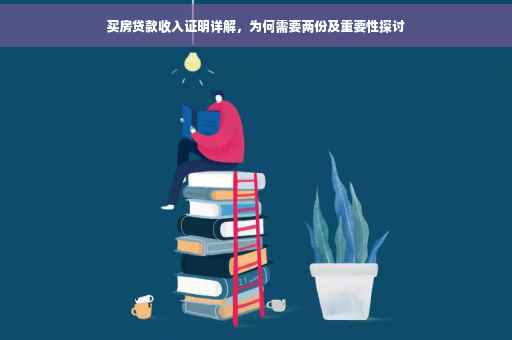 买房贷款收入证明详解，为何需要两份及重要性探讨