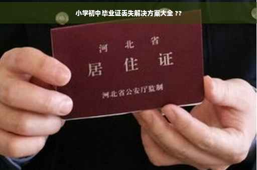 小学初中毕业证丢失解决方案大全 ??