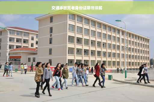 交通事故死者身份证明书详解